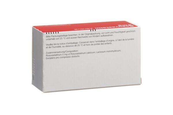 Rosuvastatin Zentiva Filmtabl 5 mg 98 Stk