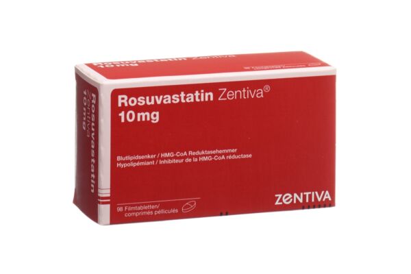 Rosuvastatin Zentiva Filmtabl 10 mg 98 Stk