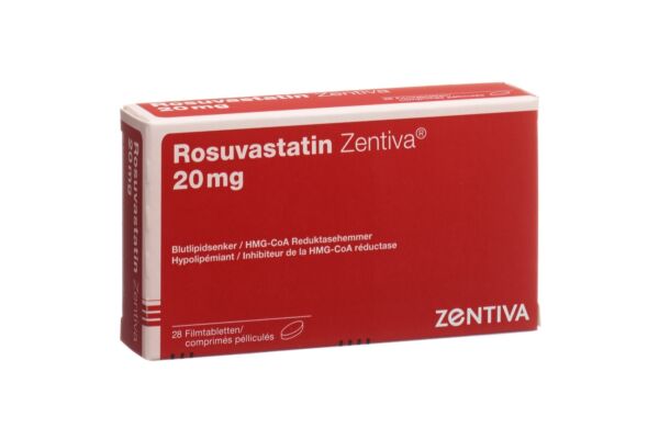 Rosuvastatin Zentiva Filmtabl 20 mg 28 Stk