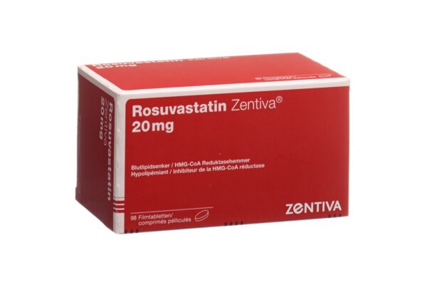 Rosuvastatin Zentiva Filmtabl 20 mg 98 Stk