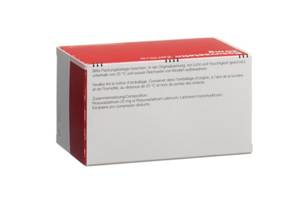 Rosuvastatin Zentiva Filmtabl 20 mg 98 Stk