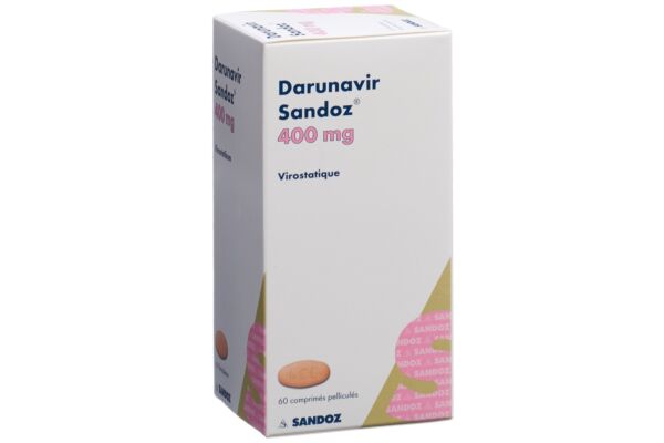 Darunavir Sandoz Filmtabl 400 mg Ds 60 Stk