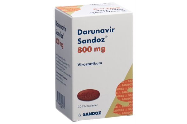 Darunavir Sandoz cpr pell 800 mg bte 30 pce
