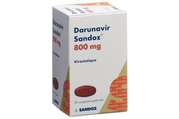 Darunavir Sandoz cpr pell 800 mg bte 30 pce