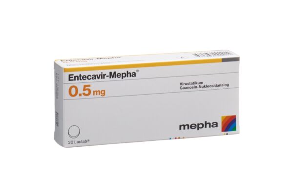Entecavir-Mepha Lactab 0.5 mg 30 Stk