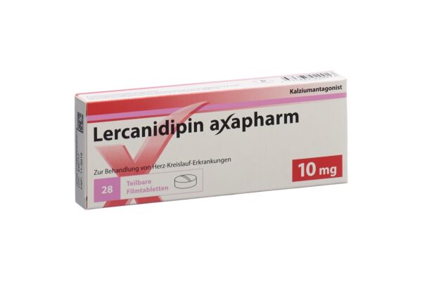 Lercanidipine Axapharm cpr pell 10 mg 28 pce