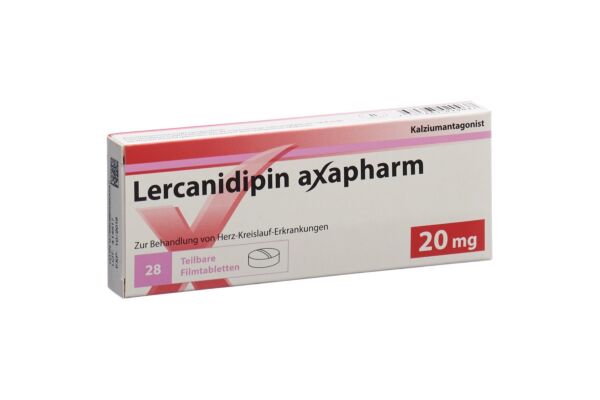 Lercanidipine Axapharm cpr pell 20 mg 28 pce