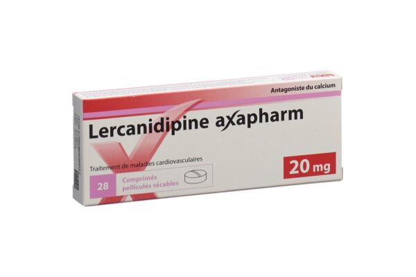 Lercanidipin Axapharm Filmtabl 20 mg 28 Stk
