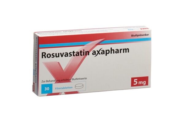 Rosuvastatin axapharm Filmtabl 5 mg 30 Stk