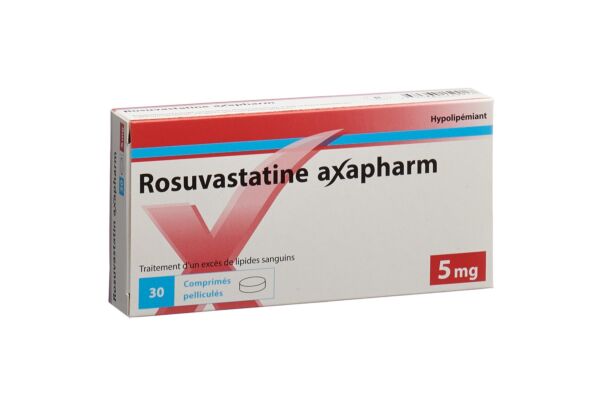 Rosuvastatine axapharm cpr pell 5 mg 30 pce