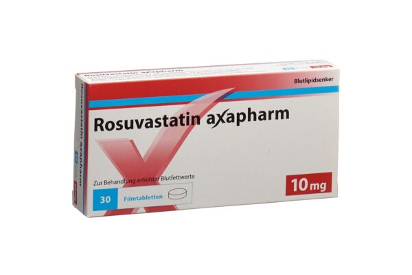 Rosuvastatine axapharm cpr pell 10 mg 30 pce