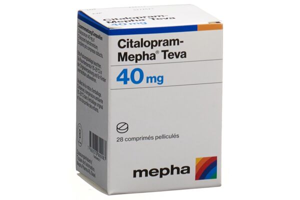 Citalopram-Mepha Teva Filmtabl 40 mg Ds 28 Stk