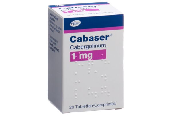 Cabaser cpr 1 mg fl 20 pce