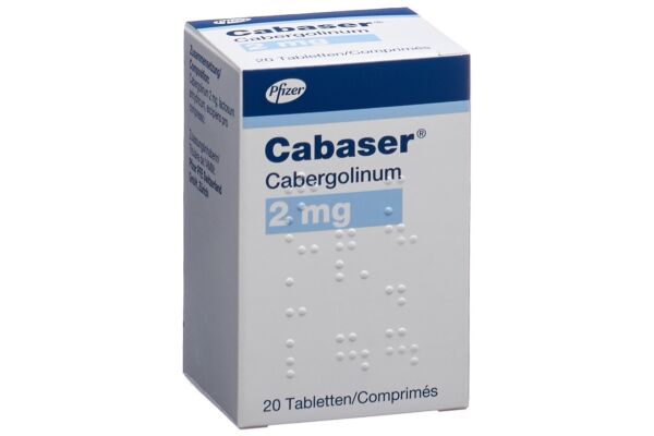 Cabaser cpr 2 mg fl 20 pce