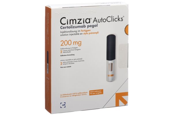 Cimzia AutoClicks Inj Lös 200 mg/ml Fertpen 2 Stk
