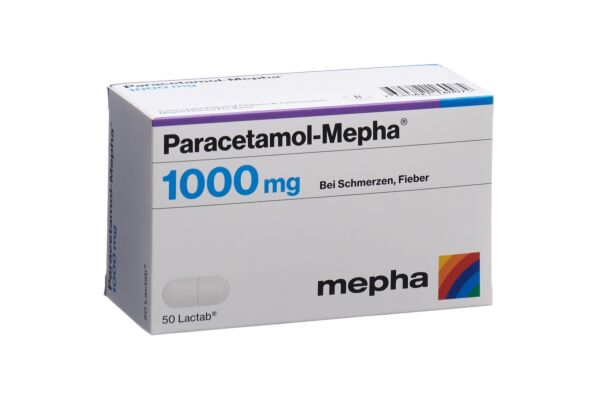 Paracetamol-Mepha cpr pell 1000 mg 50 pce