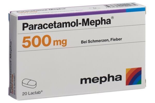 Paracetamol-Mepha cpr pell 500 mg 100 pce
