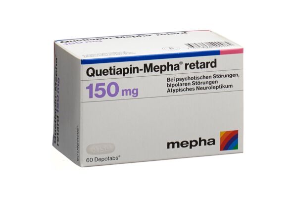 Quetiapin-Mepha retard Depotabs 150 mg 60 Stk
