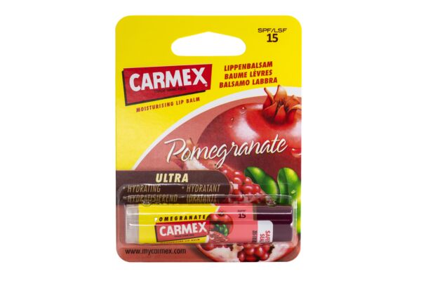 CARMEX baume à lèvres Premium pomegranate SPF 15 stick 4.25 g