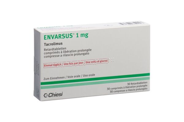 Envarsus cpr ret 1 mg 30 pce