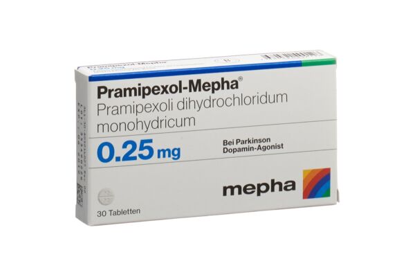 Pramipexol-Mepha cpr 0.25 mg 30 pce