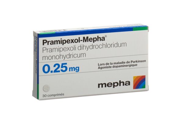 Pramipexol-Mepha Tabl 0.25 mg 30 Stk