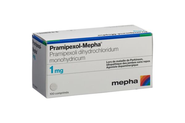 Pramipexol-Mepha Tabl 1 mg 100 Stk