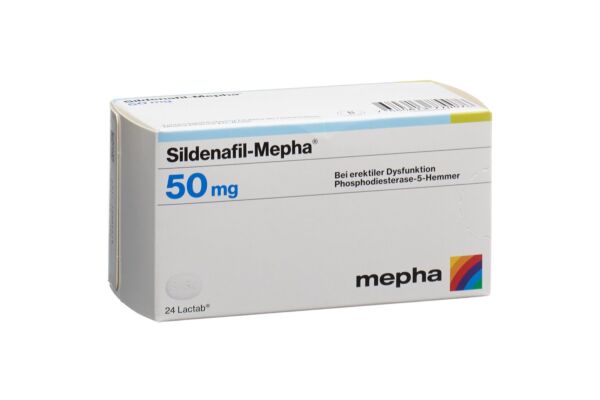 Sildenafil-Mepha cpr pell 50 mg 24 pce
