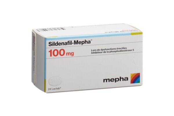 Sildenafil-Mepha cpr pell 100 mg 24 pce