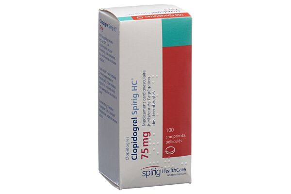 Clopidogrel Spirig HC cpr pell 75 mg bte 100 pce