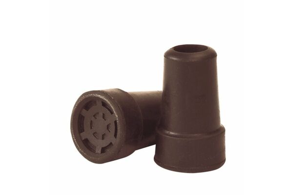 Sahag Embout marron 16mm pour canne métal avec renfort acier 10 pce