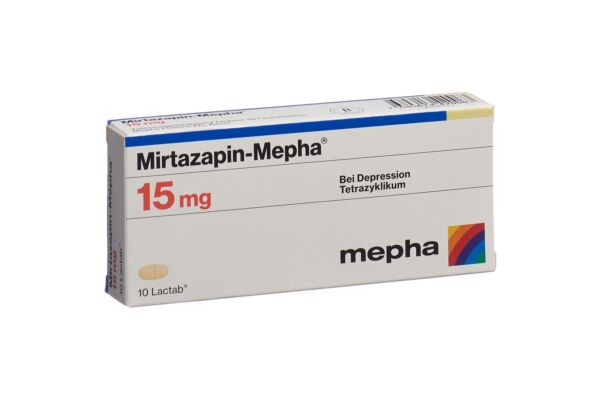Mirtazapin-Mepha Filmtabl 15 mg 10 Stk