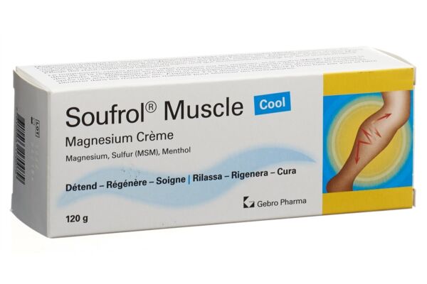 Soufrol Muscle Magnesium crème Cool tb 120 g