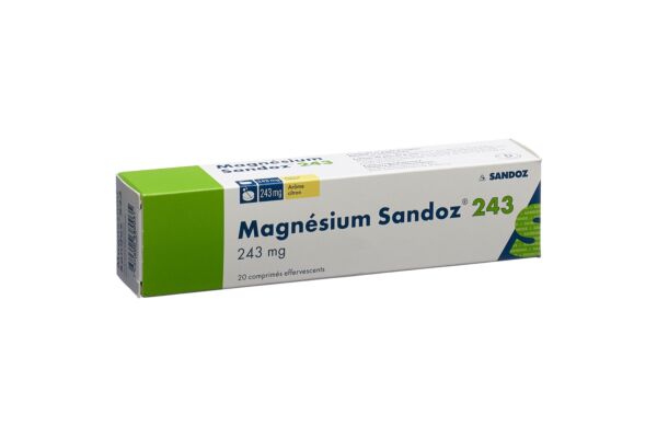 Magnesium Sandoz cpr eff 243 mg bte 20 pce