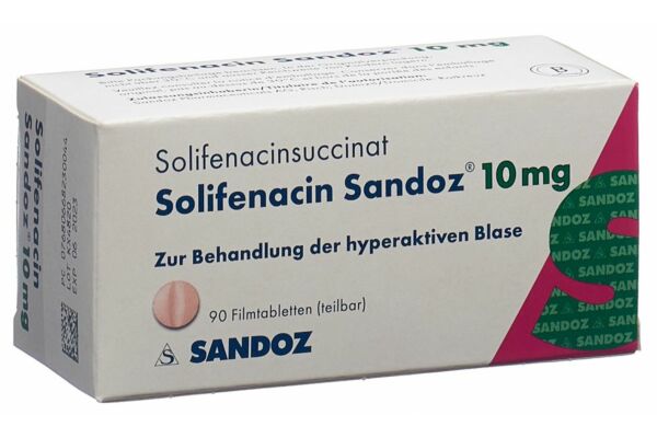 Solifenacin Sandoz Filmtabl 10 mg 90 Stk