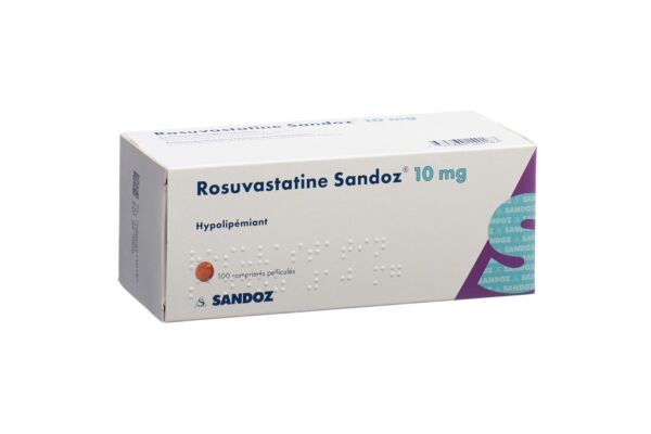 Rosuvastatine Sandoz cpr pell 10 mg 100 pce