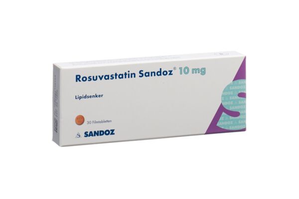 Rosuvastatin Sandoz Filmtabl 10 mg 30 Stk