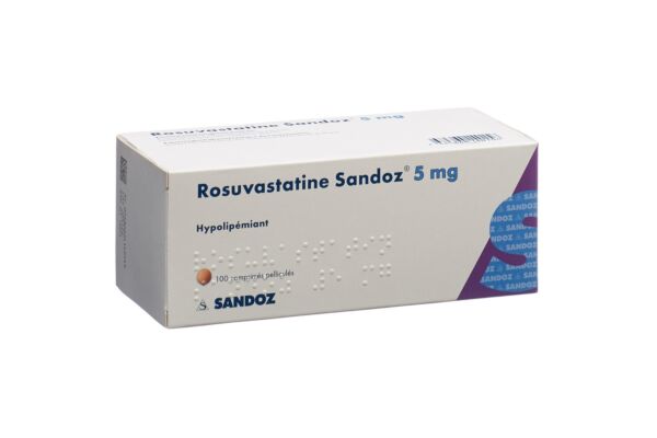 Rosuvastatine Sandoz cpr pell 5 mg 100 pce