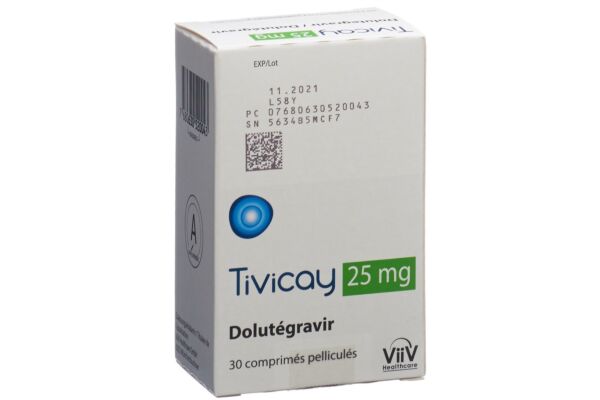 Tivicay cpr pell 25 mg bte 30 pce