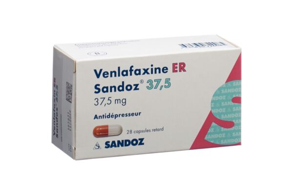 Venlafaxine ER Sandoz caps ret 37.5 mg 28 pce
