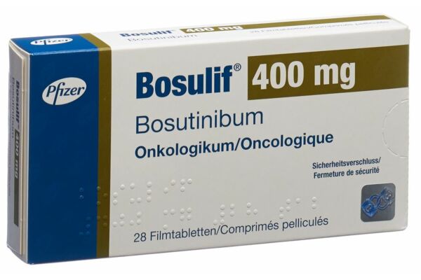 Bosulif cpr pell 400 mg 28 pce