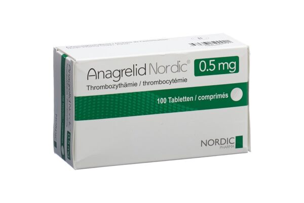 Anagrelid Nordic Tabl 0.5 mg 100 Stk