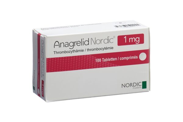 Anagrelid Nordic Tabl 1 mg 100 Stk