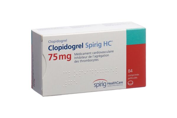 Clopidogrel Spirig HC cpr pell 75 mg 84 pce
