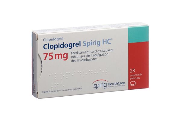 Clopidogrel Spirig HC Filmtabl 75 mg 28 Stk