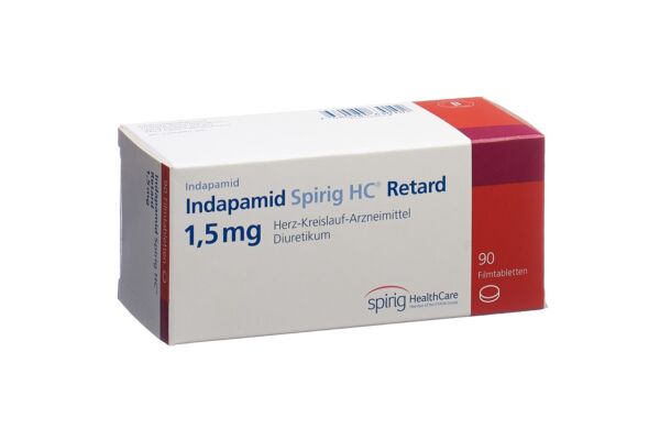 Indapamide Spirig HC cpr pell ret 1.5 mg 90 pce