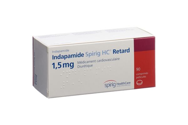 Indapamide Spirig HC cpr pell ret 1.5 mg 90 pce