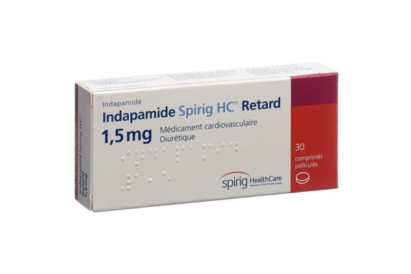 Indapamid Spirig HC Ret Filmtabl 1.5 mg 30 Stk