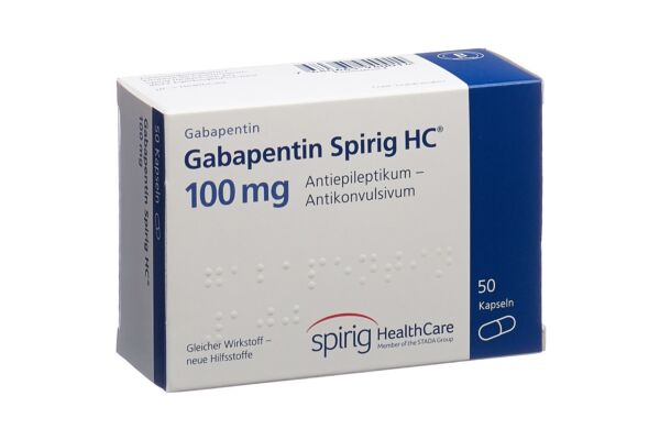 Gabapentine Spirig HC caps 100 mg 50 pce
