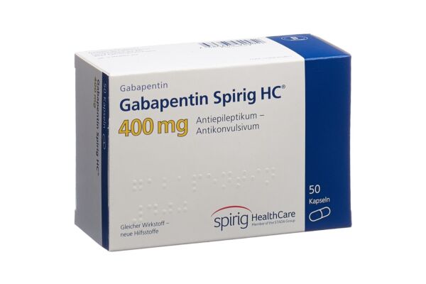 Gabapentine Spirig HC caps 400 mg 50 pce